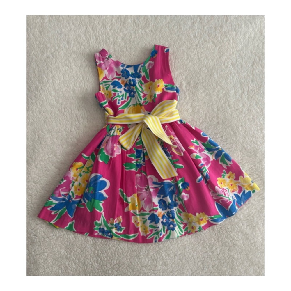 Ralph Lauren Polo Dress Size 12M baby
Girl's Floral Spring Summer 
Sleeveless